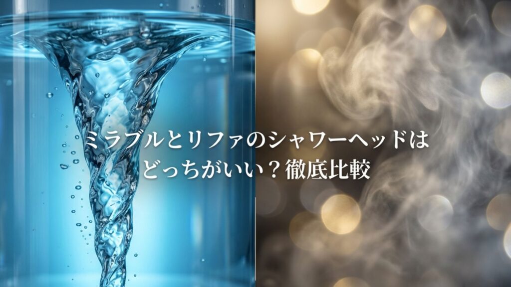 ミラブルとリファのシャワーヘッドはどっちがいいか徹底比較