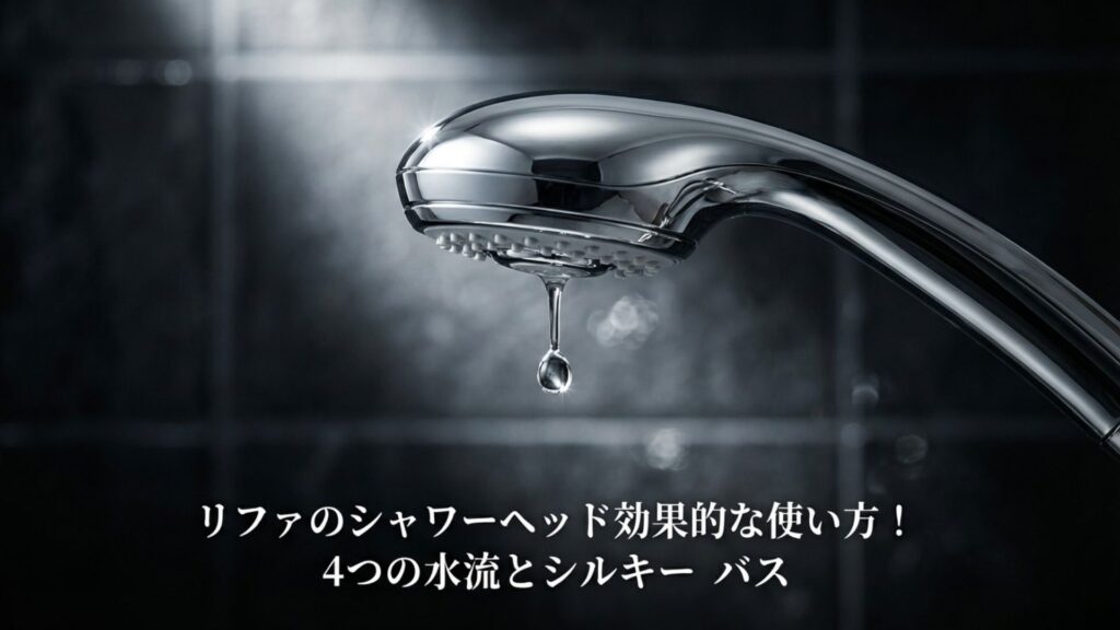 リファのシャワーヘッド効果的な使い方！4つの水流とシルキーバス