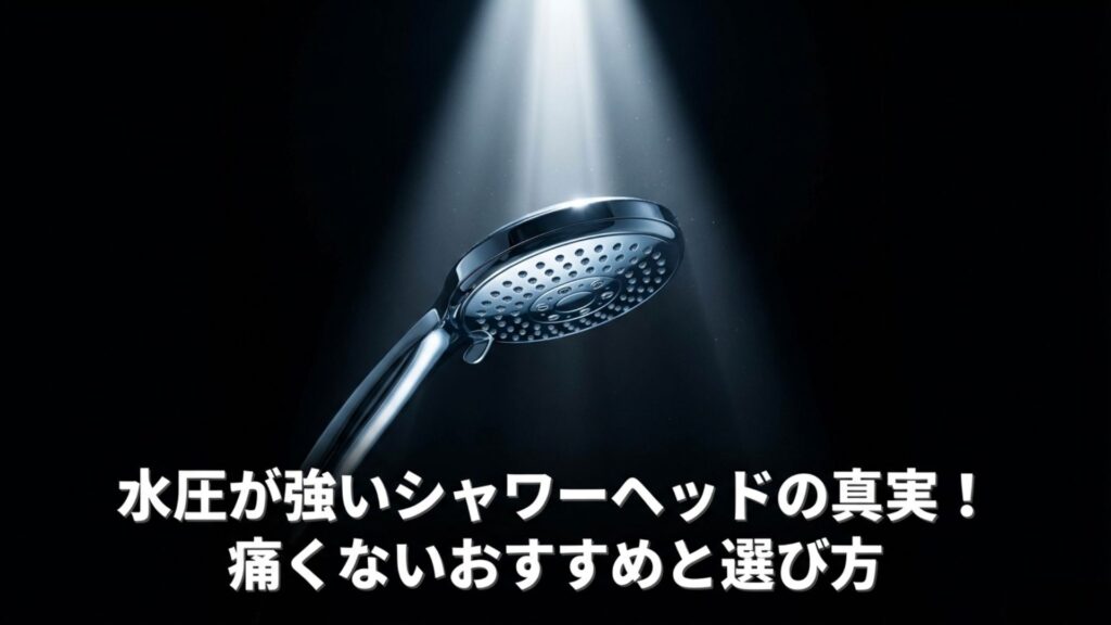 水圧が強いシャワーヘッドの真実!痛くないおすすめと選び方