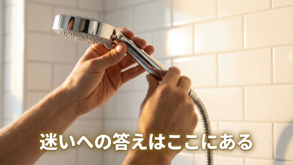 水圧が強いシャワーヘッド選びの迷いに対する答え