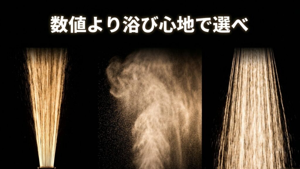 水圧が強いシャワーヘッドは数値よりも実際の浴び心地で選ぶべき