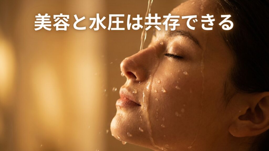 最新のシャワーヘッドは美容効果と強い水圧が共存できる