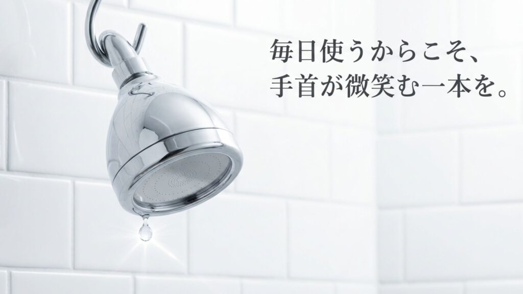 毎日使うシャワーヘッドだからこそ手首に優しい一本を選ぶ重要