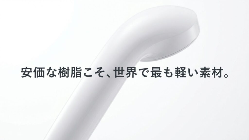 安価な樹脂製シャワーヘッドが軽量で実用的な理由