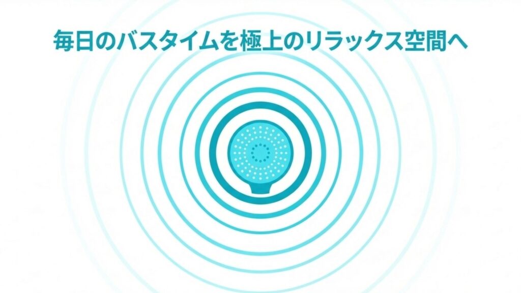 毎日のバスタイムを極上のリラックス空間へ導くことを表現したイメージ画像